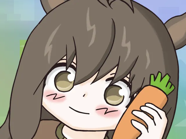 「またなつころも」による、2026年のデジタル年賀状。12年前に描いた干支の午を擬人化し、リメイクしたものをLive2Dでアニメーション化しています。